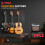 Pyle Acoustic Guitar 3/4 Size Beginner Kit - Classical Spanish Nylon 7