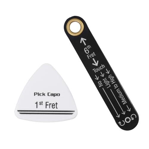 Precision Truss Rod Neck Relief Gauge Tool & plectrums 2