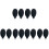 12Pcs Silicone Suction Cleaning Tool Black Dust Remover 3