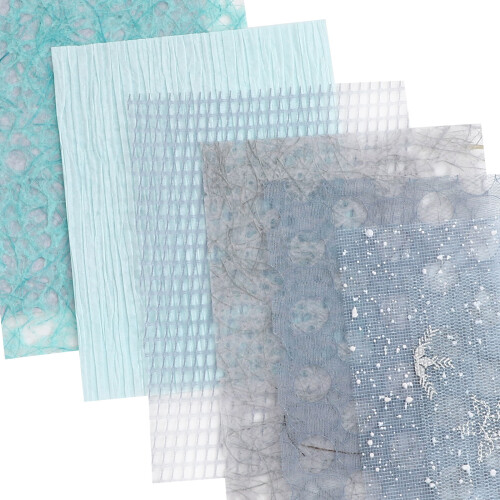 Craft Textured Papers Blue 10 Designs A5 Size Approx 2