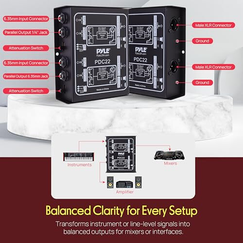 Pyle Passive DI Box 2