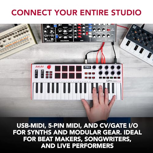 Akai MPK Mini Plus - USB MIDI Keyboard Controller with 37 Mini Keys 2
