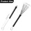 2 PCS Drum Brushes Black Retractable Wire Brushes with Comfortable Rubber 2