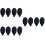 12Pcs Silicone Suction Cleaning Tool Black Dust Remover 7