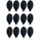 12Pcs Silicone Suction Cleaning Tool Black Dust Remover 8