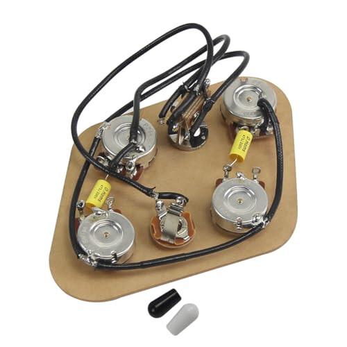 FLEOR Prewired 2T2V Wiring Harness Kit with 6 Hole 3-Way Toggle Switch 2