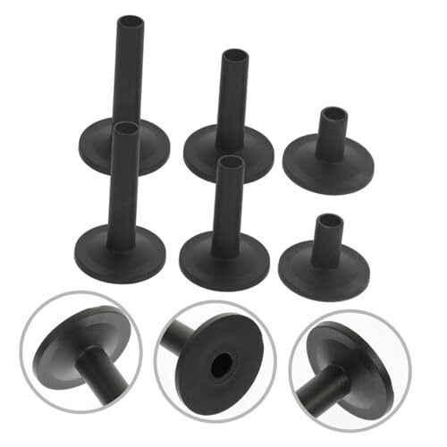 Zerodeko Drum Cymbal Sleeves 9pcs Plastic Replacement Holder Felt Rubber 1