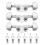QWORK 6PCS 3L3R guitar tuning pegs 7