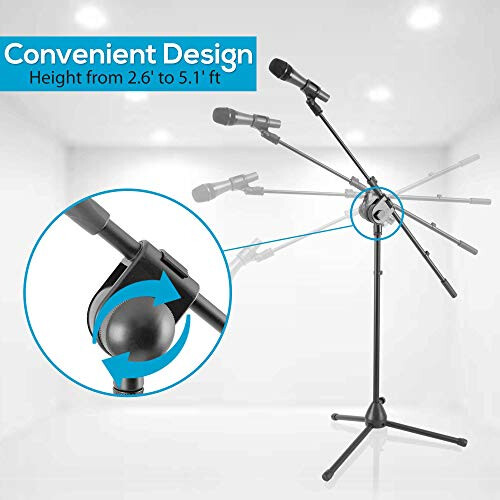 Pyle Dynamic Microphone with Adjustable Tripod Floor Stand 1