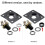Musiclily 6.35mm Rectangle Guitar Loaded Jack Socket Plate 6