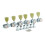 Guyker 6Pcs Guitar Locking String Tuning Pegs (3R + 3L) - 1:15 Vintage 2