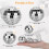TranRantic 32 Pcs Disco Mirror Balls Cake Decoration 2