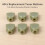 6Pcs Guitar Tuning Peg Buttons Machine Heads Buttons Plastic Tuner Buttons 5