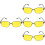 4Pcs Nighttime Driving Glasses Comfortable Fit Plastic Metal Frame 7