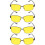 4Pcs Nighttime Driving Glasses Comfortable Fit Plastic Metal Frame 9