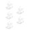 50Pcs Versatile White Clay Kiln Support Nails Aluminium Oxide Material 6
