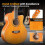 Pyle 6 String Acoustic Guitar Beginner Starter Kit Guitarra Acustica 4
