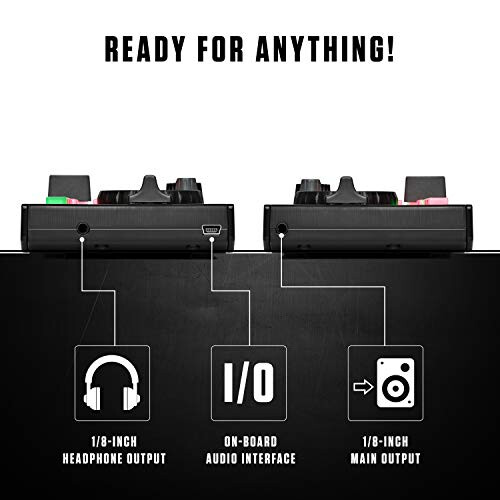 Numark Numark DJ2GO2 Touch Compact DJ Controller with 2 Decks, Mixer, Audio Interface and Serato Lite 2