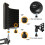 Frgyee Microphone Isolation Shield with Mic Stand and Pop Filter 5