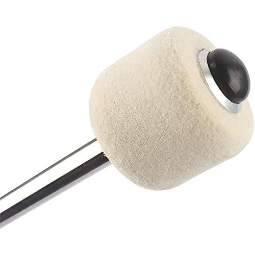 POFET 2pcs Bass Drum Mallet Drum Stick with Wool Felt Head Percussion 1