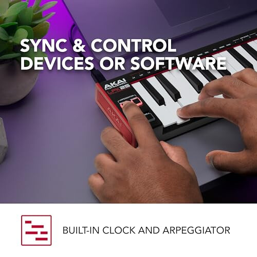 Akai LPK25 - USB MIDI Keyboard Controller with 25 Responsive Synth Keys 2
