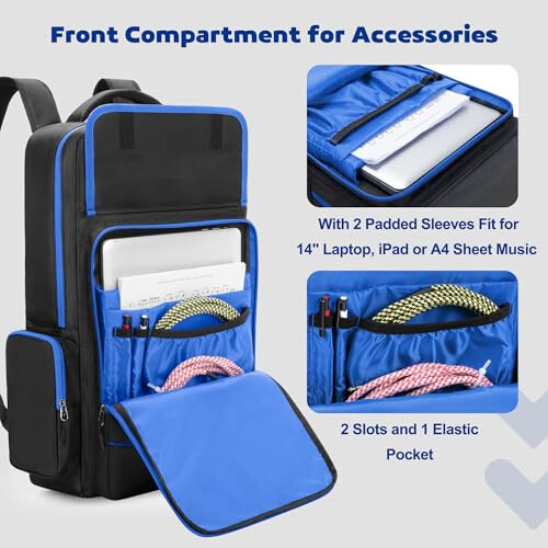 Rexmica Guitar Pedal Board Storage Backpack Compatible with Boss 2