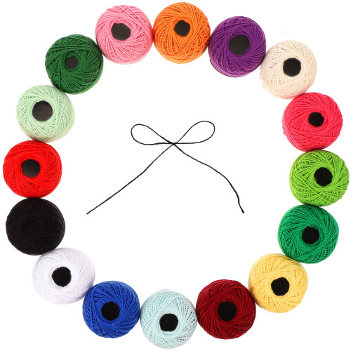 Colorful Cotton Embroidery Thread Set for DIY Sewing Projects 1