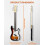 STRICH Electric Bass Guitar 4 Strings Full-Size Beginner Kit 5
