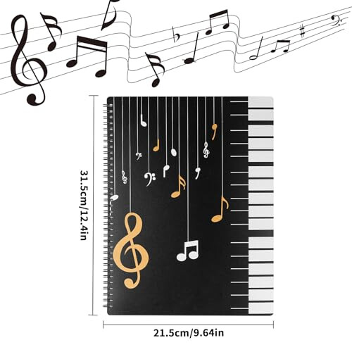 JIANTA A4 120Pages Sheet Music Folder 1