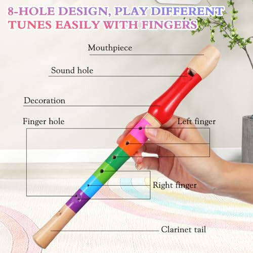 ULTNICE 8 Hole Wood Treble Recorder Flute 2