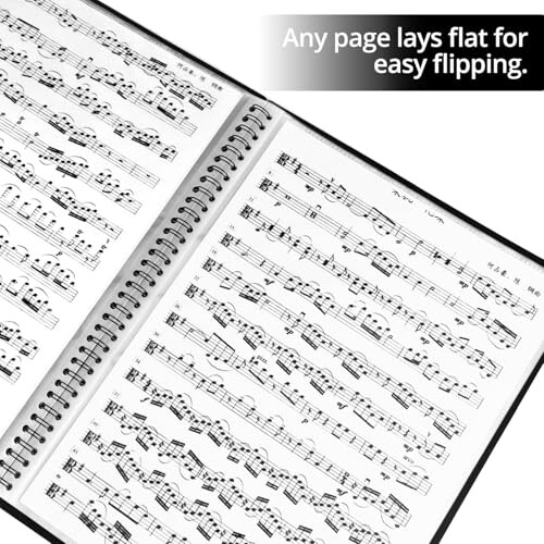 QWORK A4 60 Pages Modern Music File Folder 2