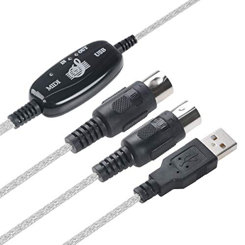 TENINYU USB to MIDI Cable Converter: 2-in-1 PC-Synthesizer Interface 1