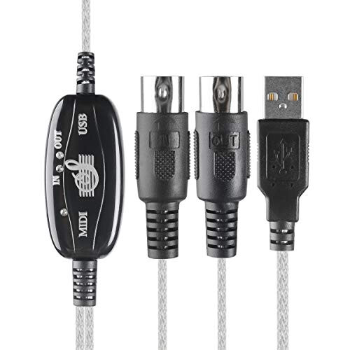TENINYU USB to MIDI Cable Converter: 2-in-1 PC-Synthesizer Interface 2