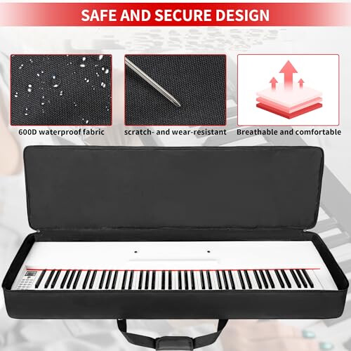 AKOZLIN 76 Portable Keyboard Case Bag 2