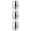 3Pcs Silver Smooth Surface Family Funeral Urn Bone Ash Cremation Jar 8