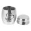 3Pcs Silver Smooth Surface Family Funeral Urn Bone Ash Cremation Jar 10
