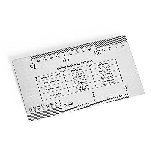 String Action Ruler Gauge Tool Guitar Ruler 2