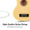 Donner Soprano Ukulele Beginner Kit Ukulele 21 inch Starter Set Adult 4