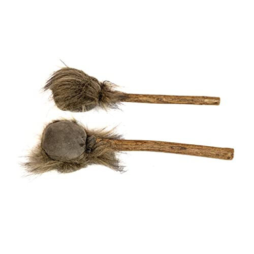Shaman Drum Beater - Double Sided - One Side Soft Suede Leather 1