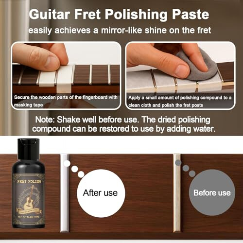 1DFAUL 9pcs Guitar Cleaning Maintenance Kit with Guitar Cleaner 2