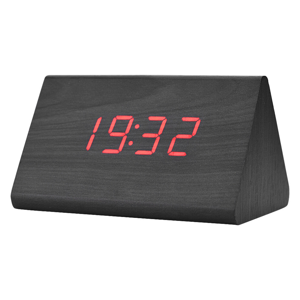 Wooden Alarm Clock With 12/24 Hour Display 7790334650479