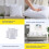 Pacote com 4 Enchimentos de Almofada 45x45cm, Macios e Ideais para Sofá, Cama e Cadeiras - Almofadas Decorativas 6