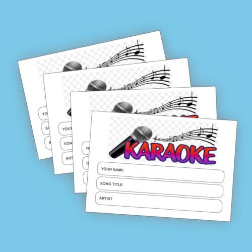 Karaoke Request Slips 4 x Pads of 100 1