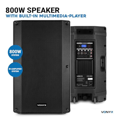 VONYX VSA12BT Bluetooth Active PA Speaker System 1