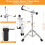 AKOZLIN Snare Drum Stand with Drum Sticks Holder Snare Drum Beginners 3