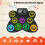 CAHAYA Electronic Drum Pad Set: 9-Pads Potable Roll-up Electric Practice 3