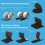 Art3d 16 Sets Hook and Loop Tape Sticky Back, 1" x 4" Double-Sided Heavy Duty Adhesive Strips 2