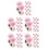 50Pcs Reusable White Silicone Manicure Scissors Covers Cat Paw Design 4