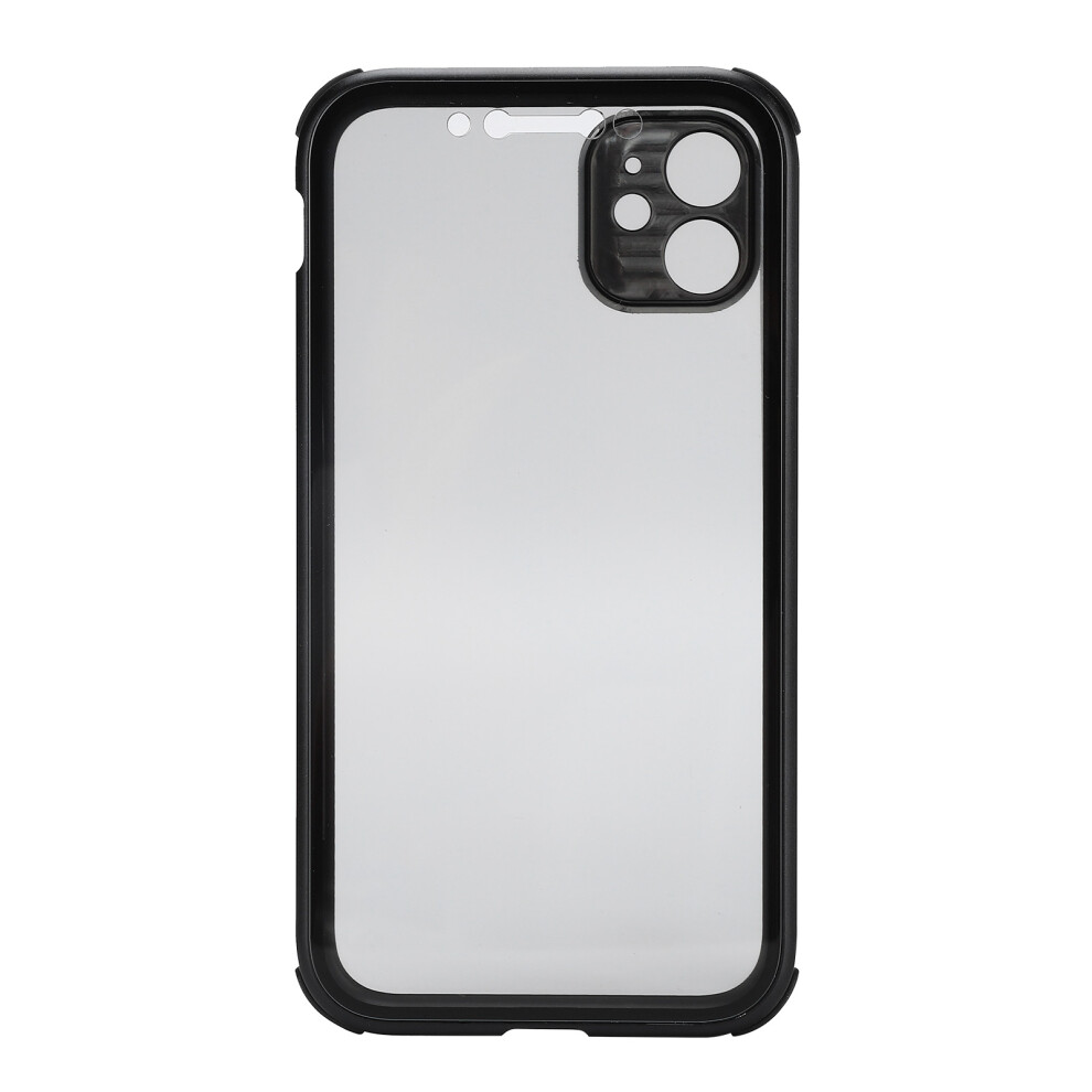 Translucent Military-Grade Case For Iphone11, With Electroplating Metal Bumper, Anti-Fingerprint Finish, Transparent Crystal Glass, And 9479868779686