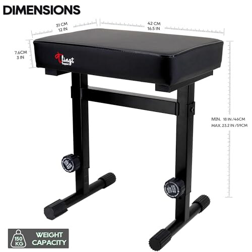 Tlingt Support Adjustable Keyboard Bench 1